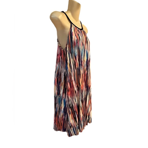 Cynthia Rowley  Women’s Size Small Multicolor Halter Midi Dress Red Pink Blue - Picture 4 of 11